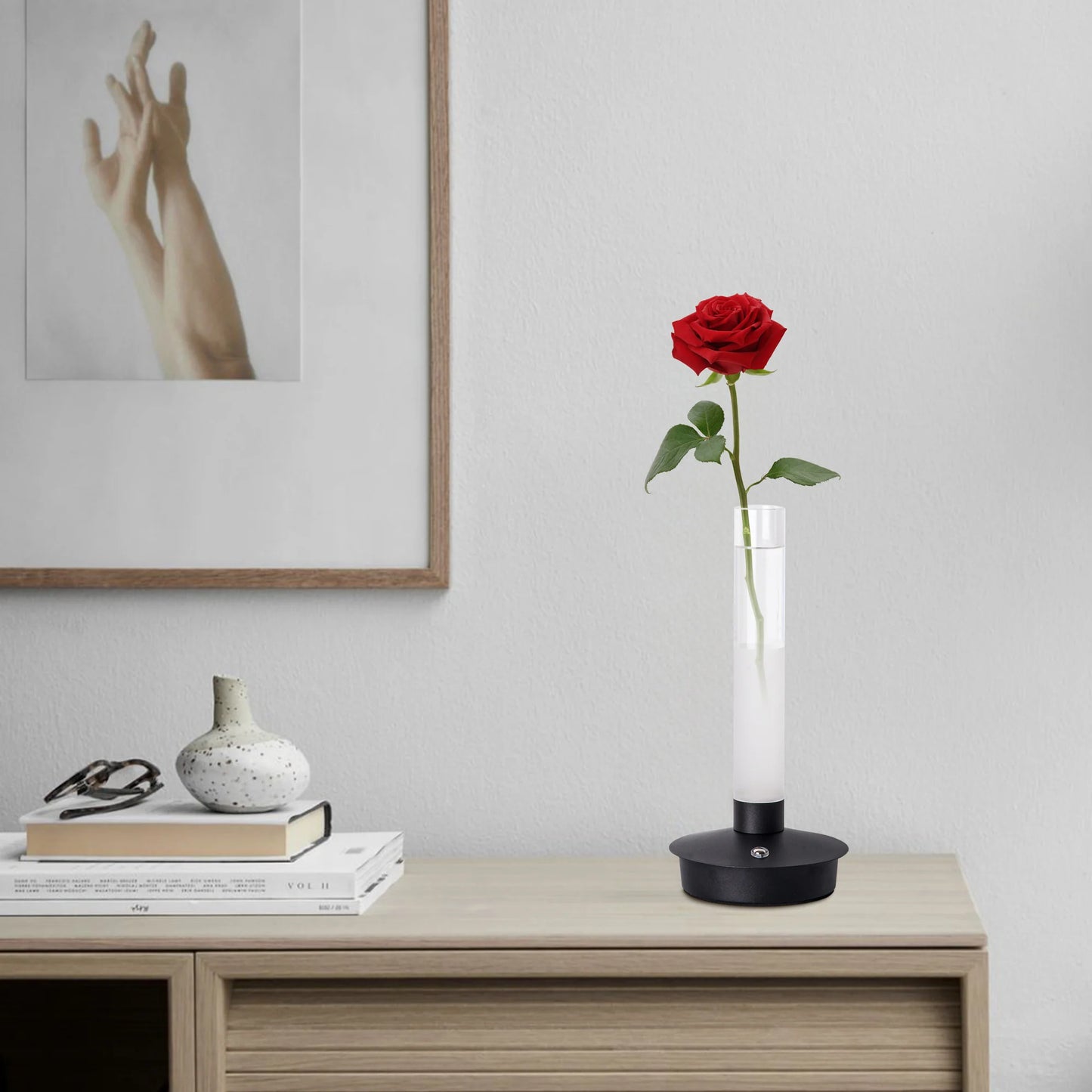 Minimalist Glass Vase Lamp