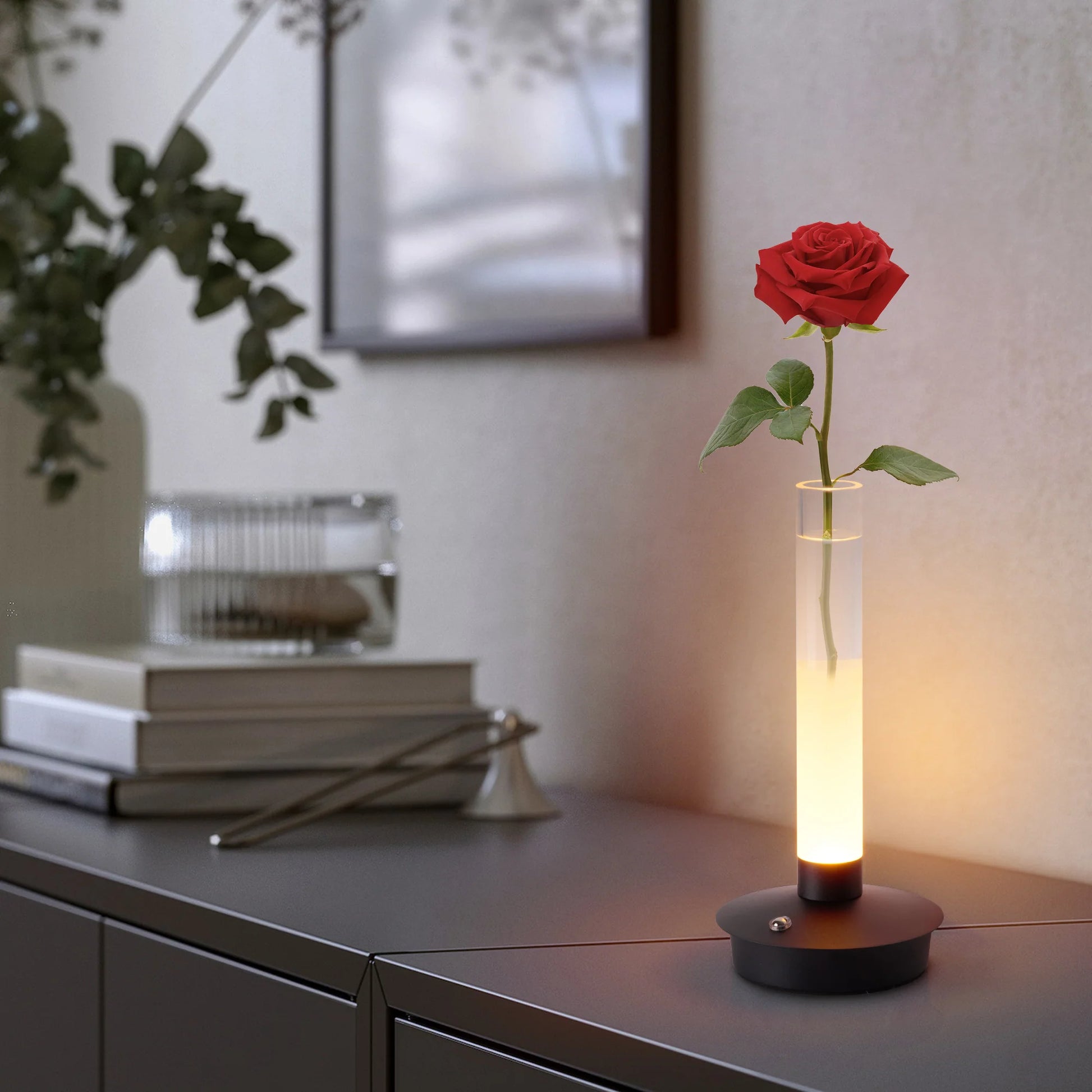 Minimalist Glass Vase Lamp