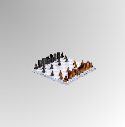 European-Style Crystal Chessboard